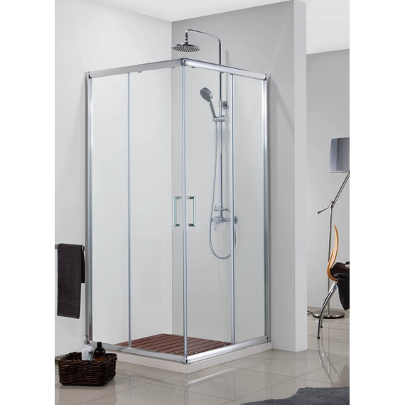 Душевое ограждение Azario Greenwood AZ-NNE1142 90х90 см, хром/прозрачное - фото, картинка 2 Душевое ограждение Azario Greenwood AZ-NNE1142 90х90 см, хром/прозрачное - фото 2