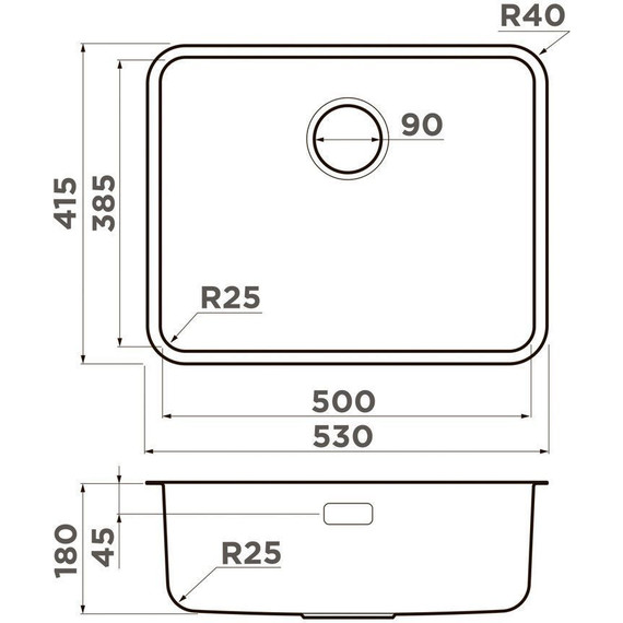 Кухонная мойка + смеситель Omoikiri OMI 4997408 + TONAMI-BN 4994018, нержавеющая сталь - фото 4