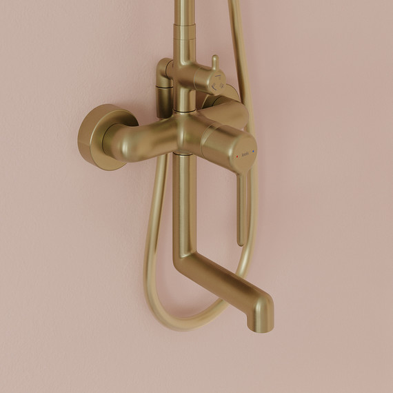 Душевая стойка Iddis Aiger AIGMG3Fi06, золото матовое - фото 5