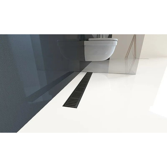 Трап Alcadrain 95 см APZ10BLACK-950M, чёрный матовый - фото 4