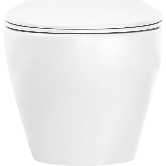 Унитаз подвесной безободковый Azario Keras AZ-99046W с тонкой крышкой микролифт, Цвет производителя: белый глянцевый - фото, картинка 8 Унитаз подвесной безободковый Azario Keras AZ-99046W с тонкой крышкой микролифт, Цвет производителя: белый глянцевый - фото 8