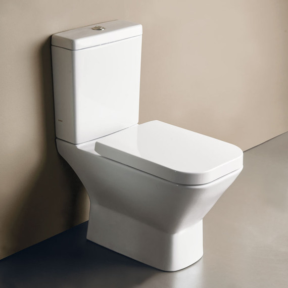 Унитаз-компакт Serel Diagonal DG02SL с крышкой микролифт - фото 2