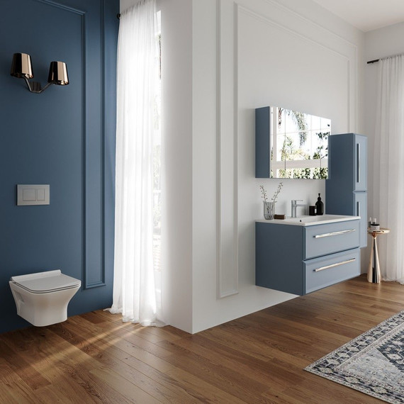 Унитаз подвесной Serel Nita NT10SL с тонкой крышкой микролифт - фото 2