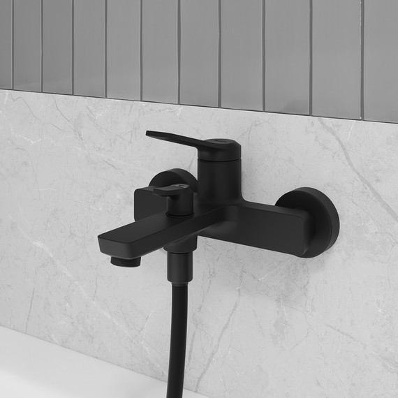 Смеситель для ванны Iddis Parker PARBL02i02WA, чёрный матовый - фото 2