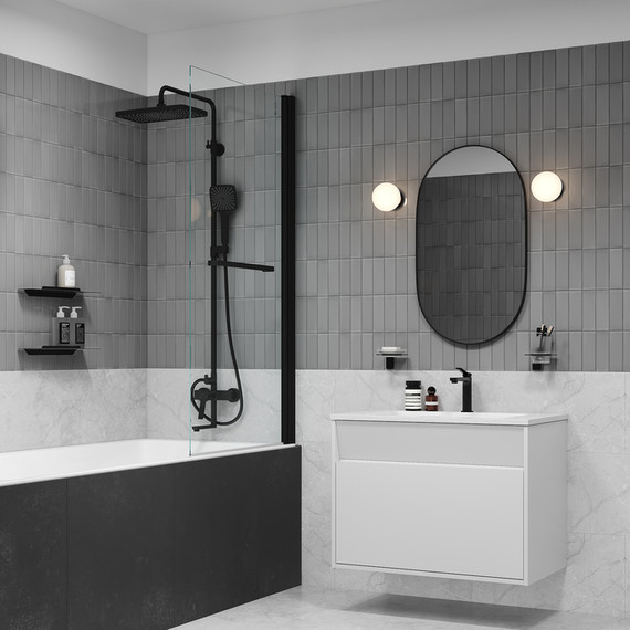 Душевая стойка Iddis Parker PARBL3Fi06, чёрный матовый - фото 4