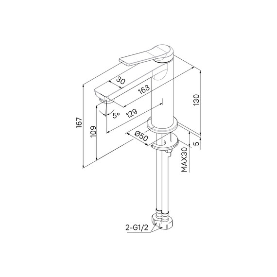 Смеситель для раковины Iddis Parker PARSB00i01 - фото 5
