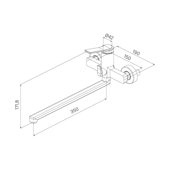 Смеситель для ванны Iddis Parker PARSB02i10WA - фото 5