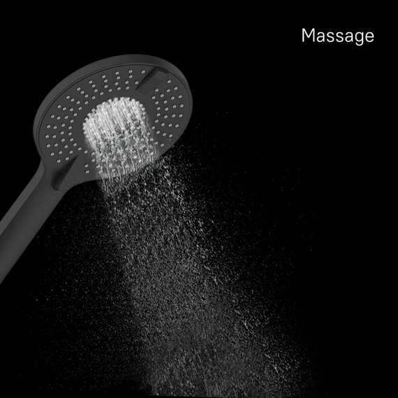 Ручной душ Milardo Rora ROR4FBRM18, чёрный матовый - фото 10