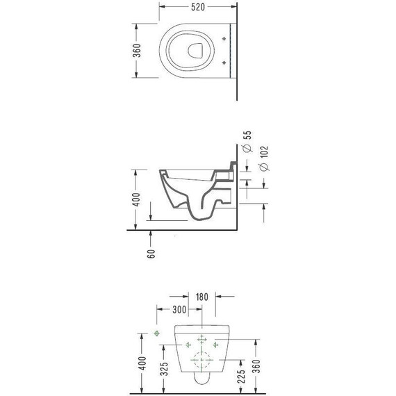 Унитаз подвесной Serel Smart SM25SL с тонкой крышкой микролифт - фото 5