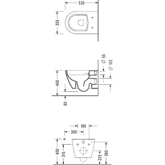 Унитаз подвесной безободковый Serel Sapphire SP26SL с тонкой крышкой микролифт - фото 5