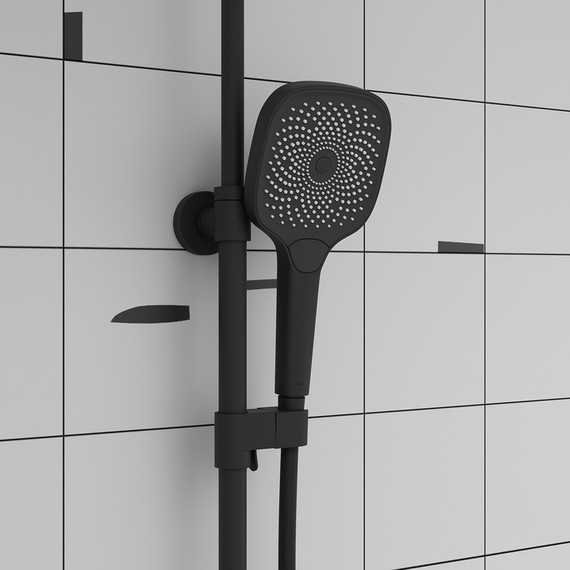 Душевая стойка с термостатом Iddis SpaHome SPHBLTKi06, чёрный матовый - фото 9