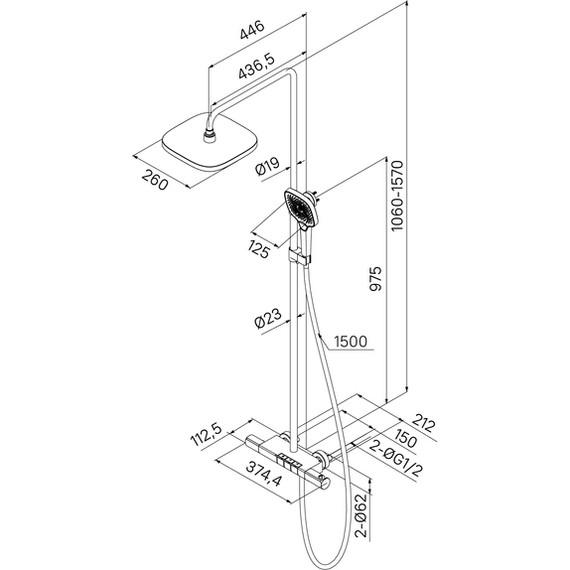 Душевая стойка с термостатом Iddis SpaHome SPHSBTKi06 - фото, картинка 10 Душевая стойка с термостатом Iddis SpaHome SPHSBTKi06 - фото 10