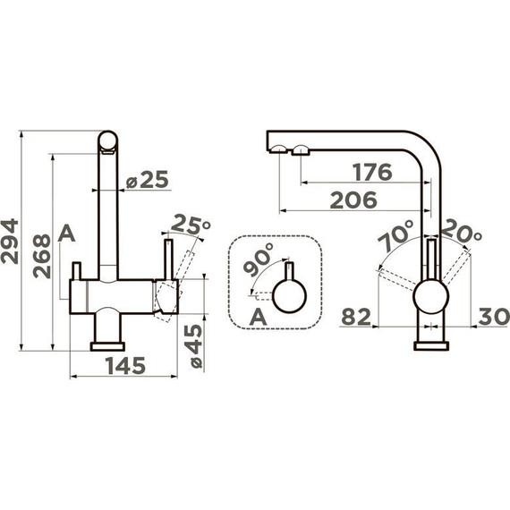 Кухонная мойка + смеситель Omoikiri 4997408 + NAGANO-BN 4994011, нержавеющая сталь - фото 5