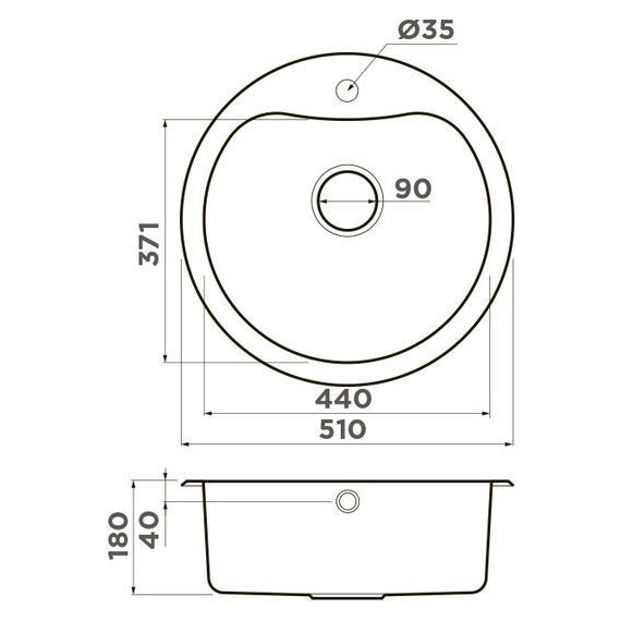 Кухонная мойка + смеситель Omoikiri 4993007 + SHINAGAWA-BN 4994230, нержавеющая сталь - фото 8