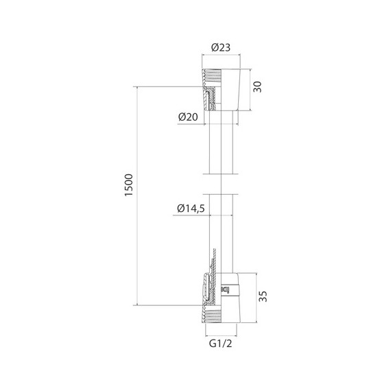 Душевой шланг Iddis Optima Home 04P15MGi19, золото матовое - фото 6