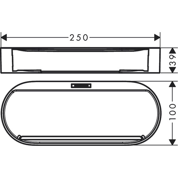 Контейнер для хранения Hansgrohe WallStoris 27913670, чёрный матовый - фото 2