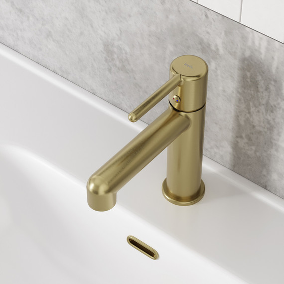 Смеситель для раковины Iddis Aiger AIGMG00i01, золото матовое - фото 3