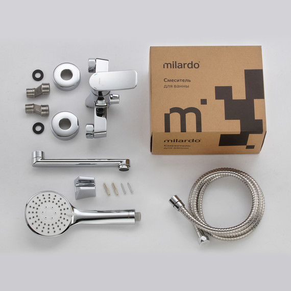 Смеситель для ванны Milardo Demi DEMSB02M02 - фото 5