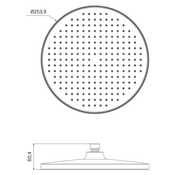 Верхний душ Iddis Esper 254x254 мм ESP25CRi64 - фото 6