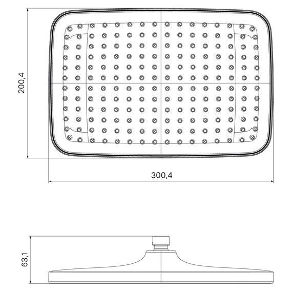 Верхний душ Iddis Esper 300x200 мм ESP25CSi64 - фото 6