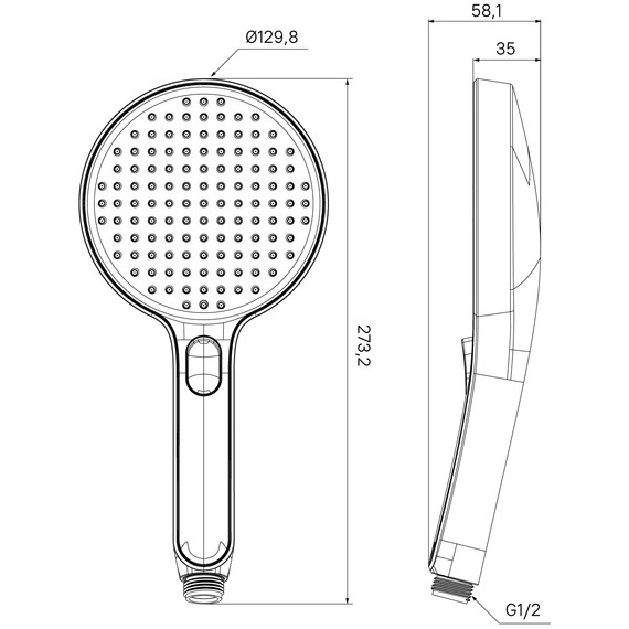 Ручной душ Iddis Esper ESP3FBRi18, чёрный матовый - фото 10