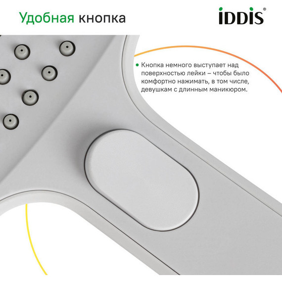 Ручной душ Iddis Esper ESP3FWSi18, белый матовый - фото 6