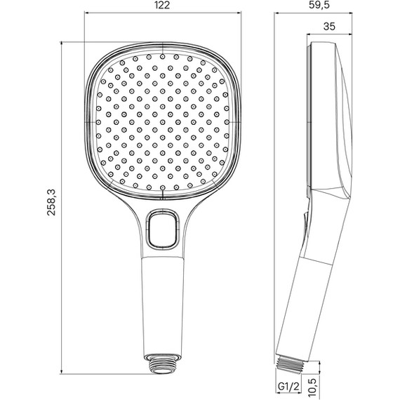 Ручной душ Milardo Ideal Spa ILS3FB0M18, чёрный матовый - фото 5