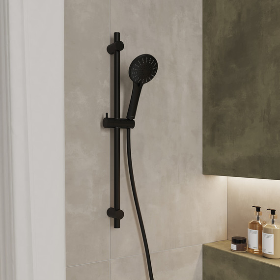 Ручной душ Milardo Ideal Spa ILS5FBRM18, чёрный матовый - фото 2