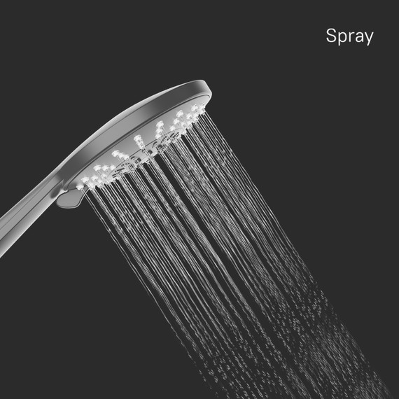 Ручной душ Milardo Ideal Spa ILS5FBRM18, чёрный матовый - фото 10