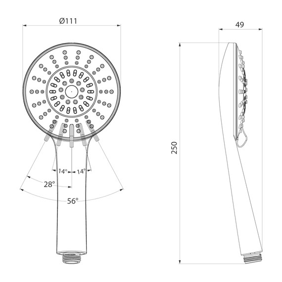 Ручной душ Milardo Ideal Spa ILS5FCRM18 - фото 5