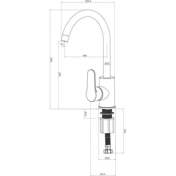 Смеситель для кухни Milardo Poli POLBLJ0M05, чёрный матовый - фото 4