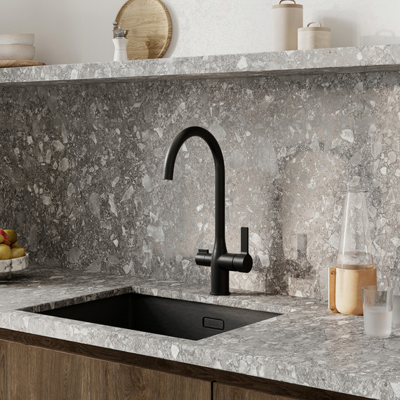 Смеситель для кухни Iddis Pure PURBLFJi05, чёрный матовый - фото 7