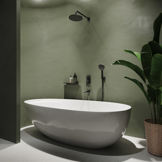 Смеситель для ванны Iddis Ray RAYBL00i68, чёрный матовый - фото 2