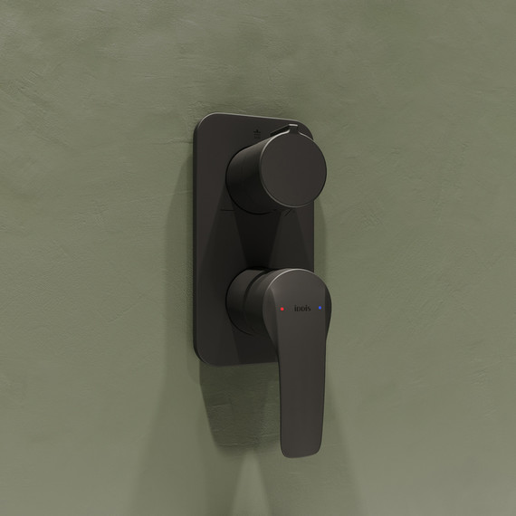 Смеситель для ванны Iddis Ray RAYBL00i68, чёрный матовый - фото 3