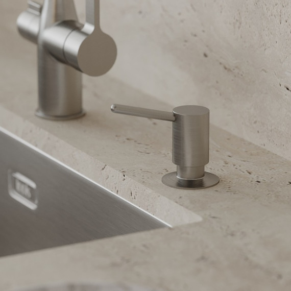 Дозатор для жидкого мыла Iddis Kitchen Line SDIBN00i59, цвет сатин - фото 10