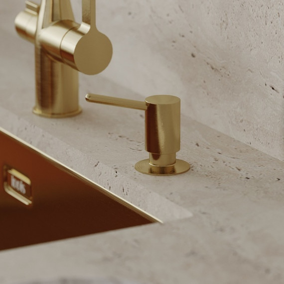 Дозатор для жидкого мыла Iddis Kitchen Line SDIMG00i59, цвет золото матовое - фото 10