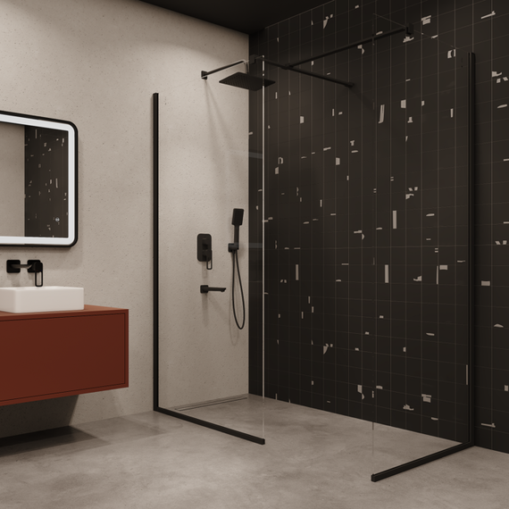 Душевая система для ванны Iddis Slide SLIBL03i68, чёрный матовый - фото 3