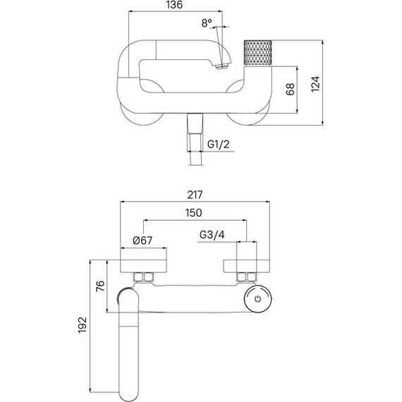 Смеситель для ванны Iddis Twist TWISBBTi02WA - фото 9