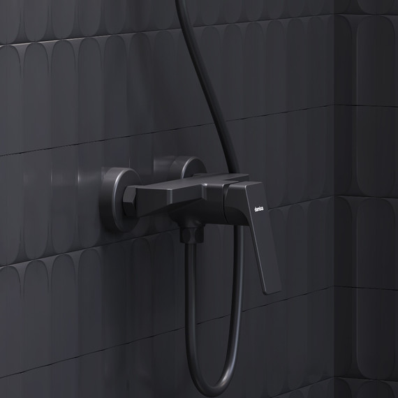 Смеситель для душа Damixa Merkur 402000300, чёрный, Цвет производителя: чёрный - фото 3