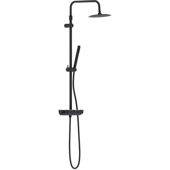 Душевая система c термостатом Damixa Scandinavian Pure 936750300, чёрный - фото 