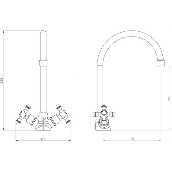 Смеситель для кухни RedBlu by Damixa Retro 230000000 - фото 5