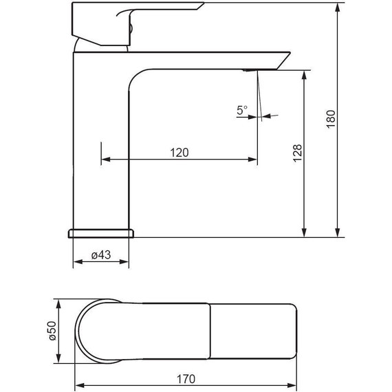Cмеситель для раковины Damixa Apollo 470210300, чёрный, Цвет производителя: чёрный - фото 5