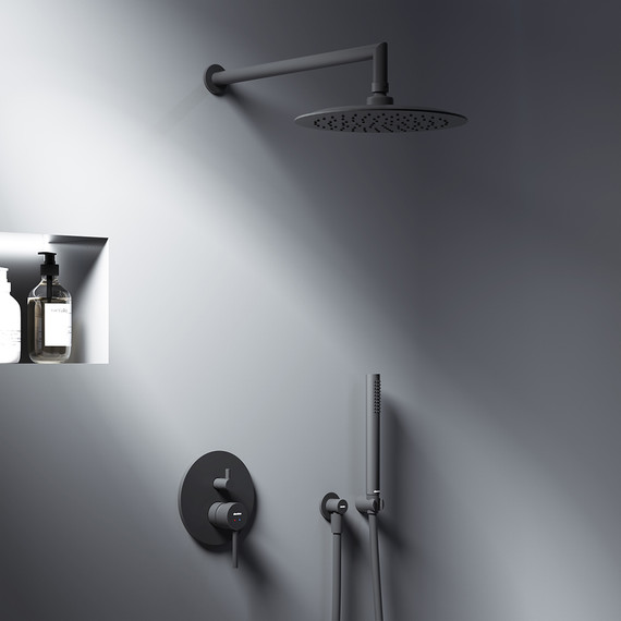 Душевая система Damixa Scandinavian Pure 936520300, чёрный - фото 9