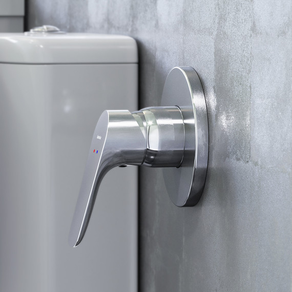 Смеситель для душа Damixa Jupiter 777500001 со скрытой частью, Цвет производителя: хром - фото 3