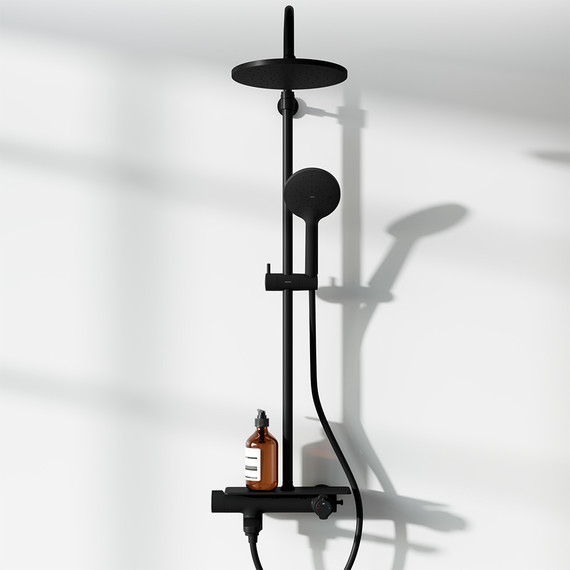 Душевая система c термостатом  Damixa Jupiter 977760300, чёрный - фото 3