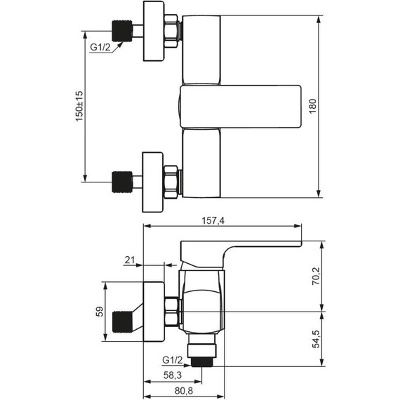 Смеситель для душа Damixa Gala 532000300, чёрный, Цвет производителя: чёрный - фото 5