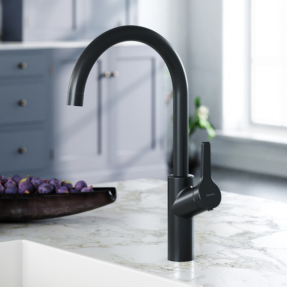 Смеситель для кухни Damixa Eclipse 310720300, чёрный матовый, Цвет производителя: чёрный - фото 2