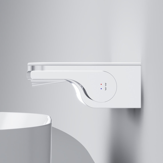 Смеситель для раковины AM.PM Func монтируемый в стену с полкой и каскадным изливом F8F72700, Цвет производителя: хром - фото 6