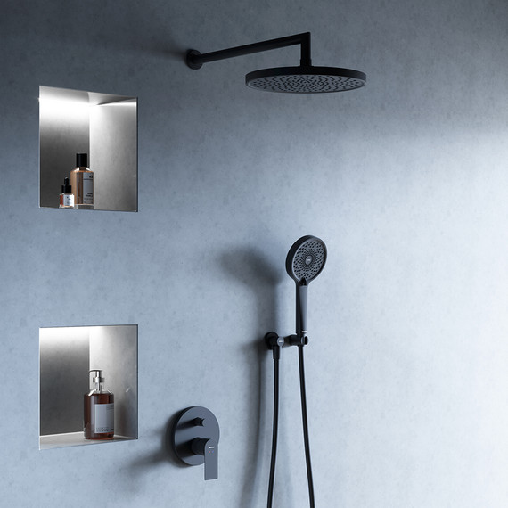 Душевая система для душа Damixa Apollo 947520300, чёрный - фото 9
