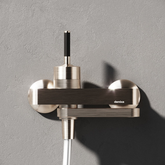 Смеситель для ванны Damixa Arc 291000200, никель, Цвет производителя: никель - фото 3